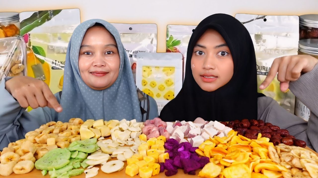 RASANYA ANEH?! MUKBANG BUAH BUAHAN KERING | FREEZE DRIED FRUIT