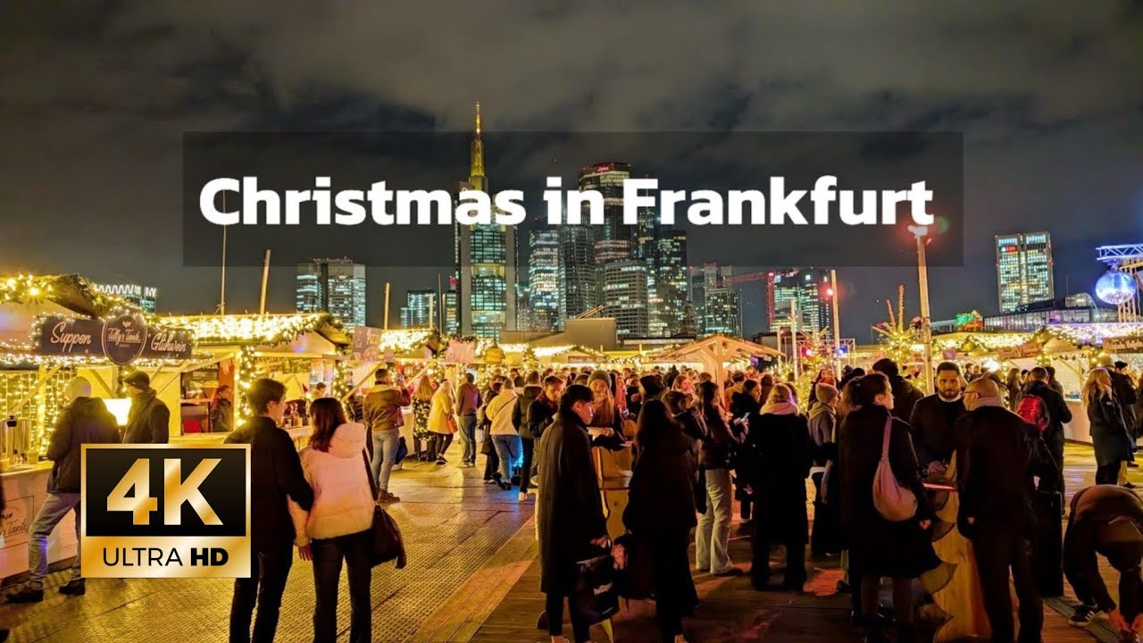 2024 Christmas Market in Frankfurt, Germany🇩🇪 Walking Tour 4K 🌲🧑🏼‍🎄Bitte abonnieren Sie den Kanal, 🙏