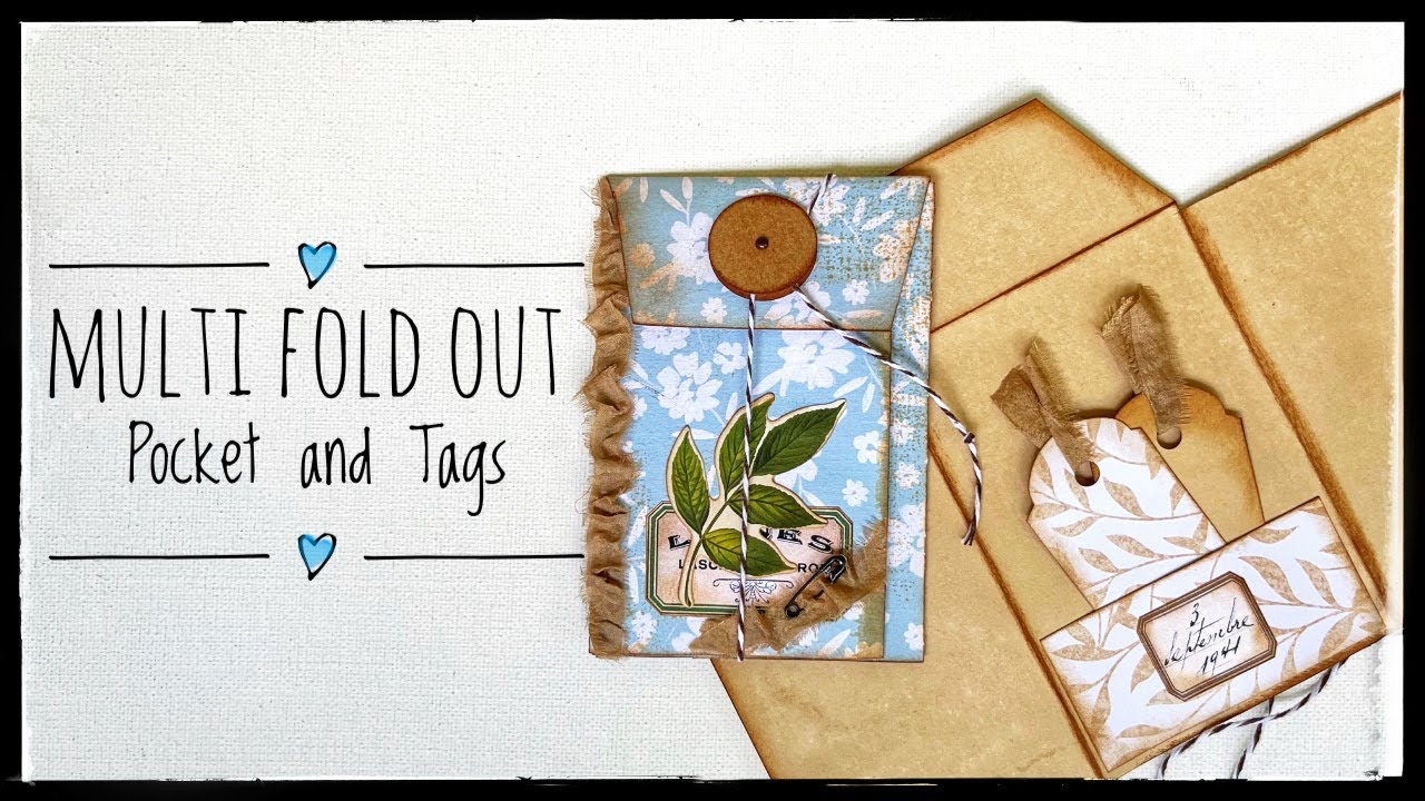 Paper Pad Ephemera - Multi Fold Out - Pocket - Tags - Tutorial