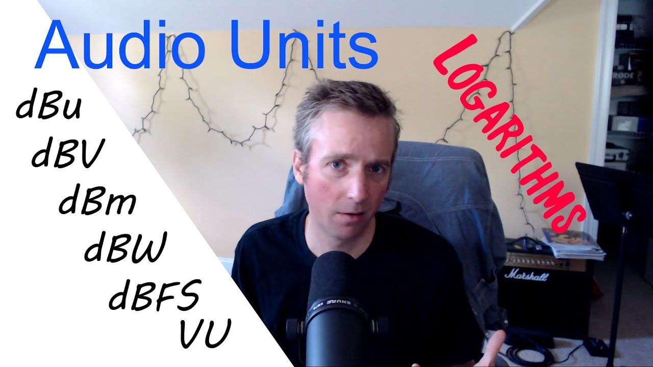 Audio Units (Bels, dB, dBu, dBV, dBFS, dBm, dBW, dB SPL, VU meter)