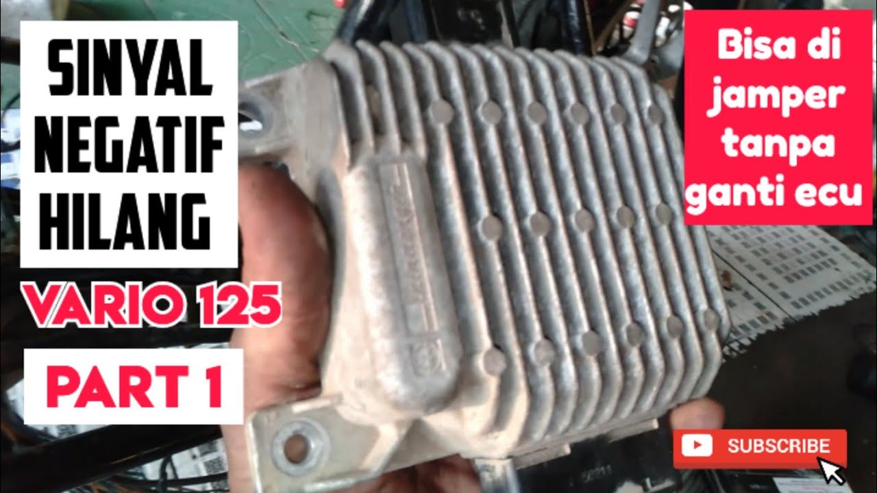 Cukup di jamper ECU Vario 125 hilang sinyal negatif efek kabel CKP kebakar | part 1