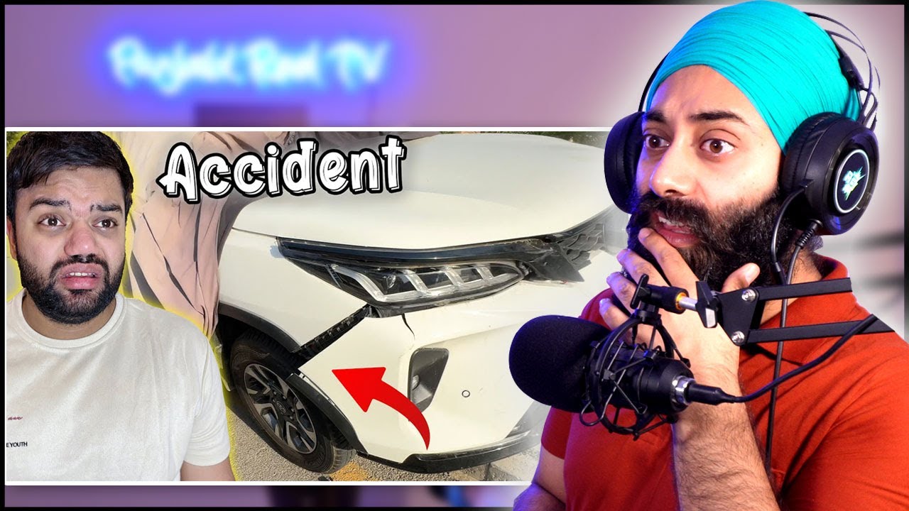 Ducky Bhai ki Car ka Accident Ho Gaya | Indian Reaction | PunjabiReel TV Extra
