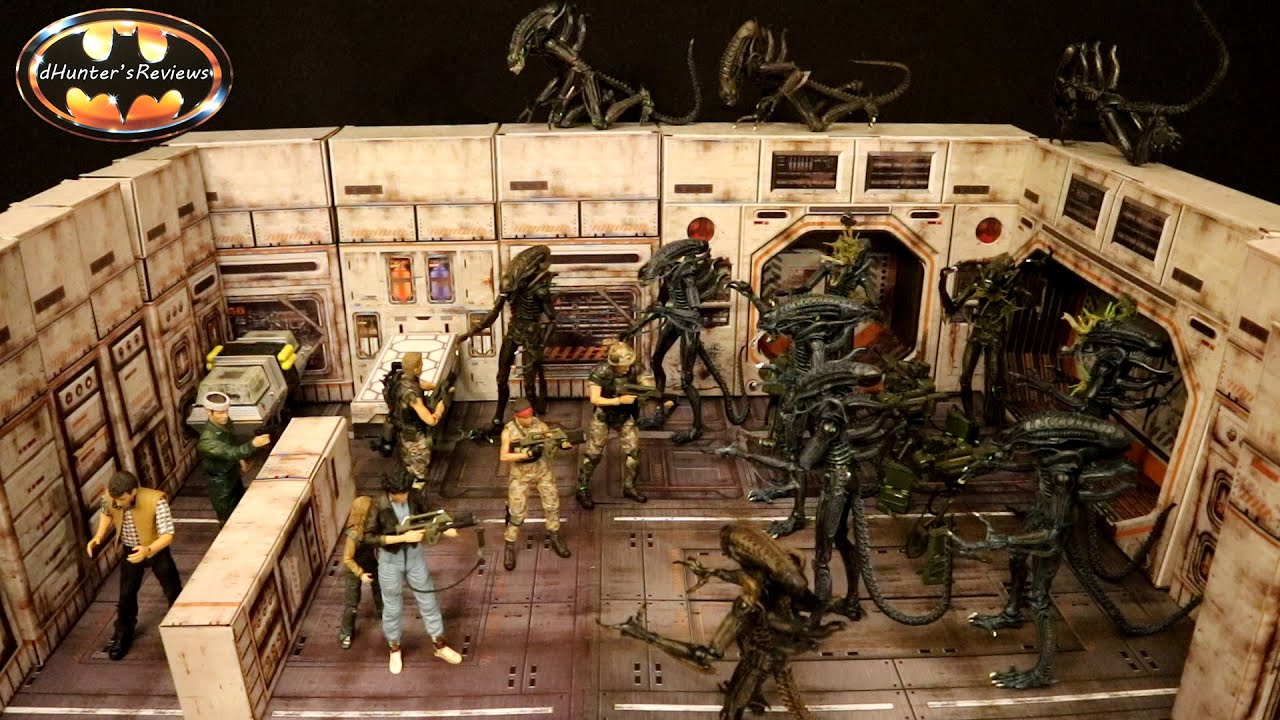 Extreme Sets Sector 07 Docking Bay + Modular Panel Expansion Set  Diorama 1:12 Neca Aliens Review