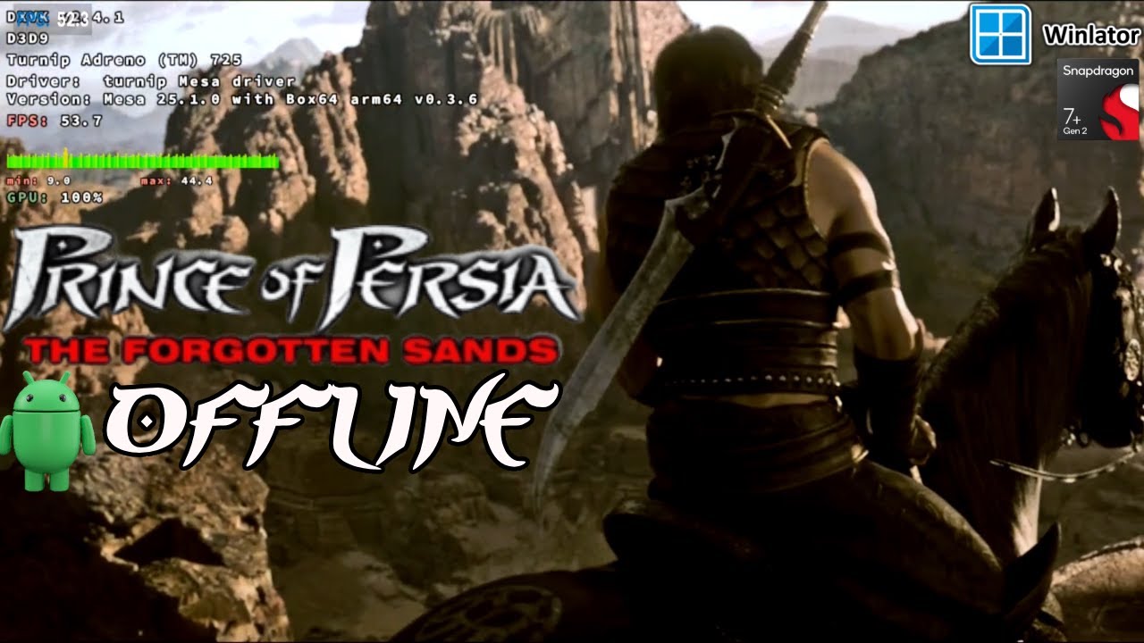 Prince of Persia: The Forgotten Sands on Android (Poco F5) OFFLINE | Winlator 11 Beta