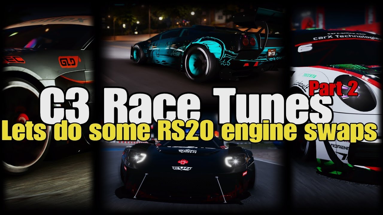 CarX Street | 4 RS20 C3 Race Tunes | Porsche GT | AMV | Diablo | Ford GT