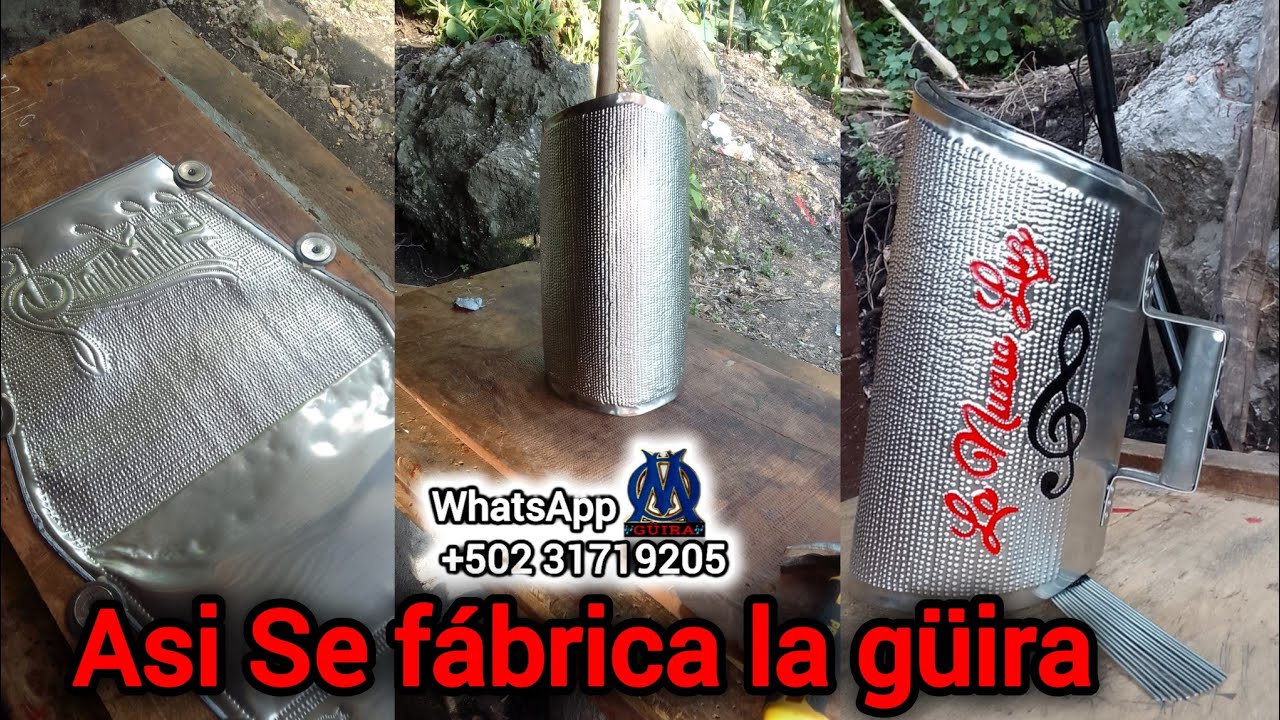 Cómo Fábricar una güira a mano 💪👊🇬🇹 Güira artesanal soy OM. GÜIRA BENDICIONES 👏👊🇬🇹