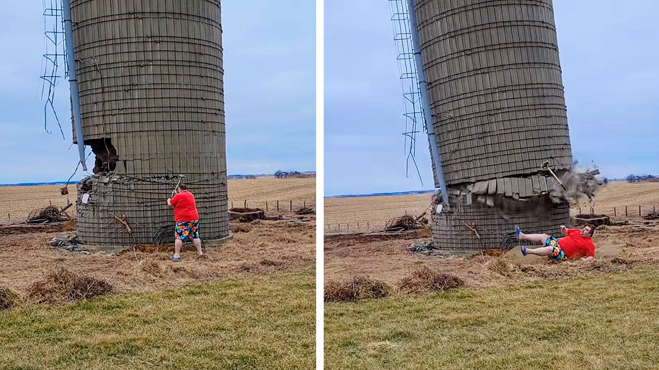 Demolition Idiots: Massive Silo & Water Tower Fall WRONG WAY | Dangerous Building Implosion #9