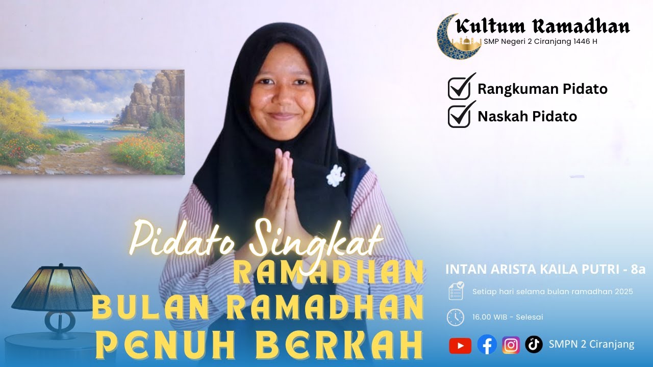BULAN RAMADHAN PENUH BERKAH - PIDATO SINGKAT RAMADHAN