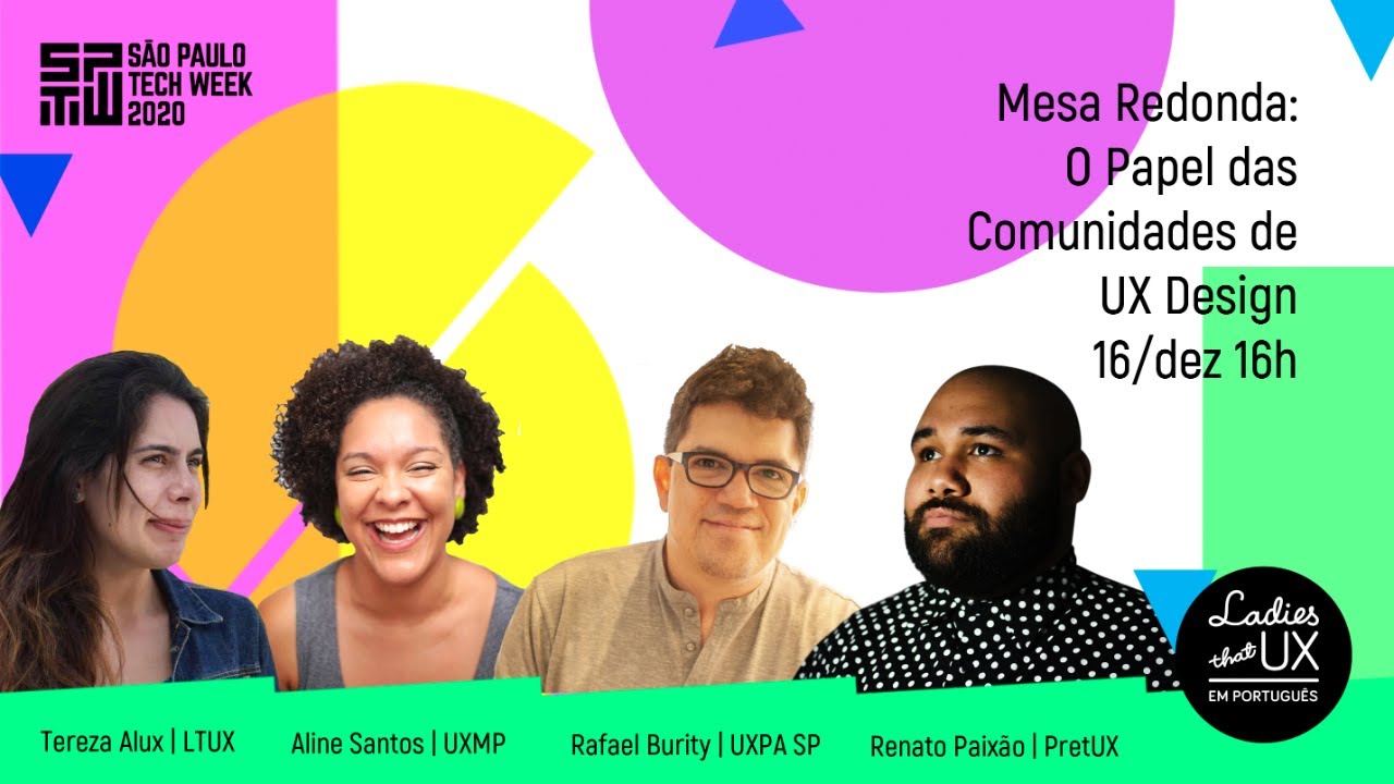 LTUX para SPTW | Mesa Redonda: O papel das comunidades de UX Design