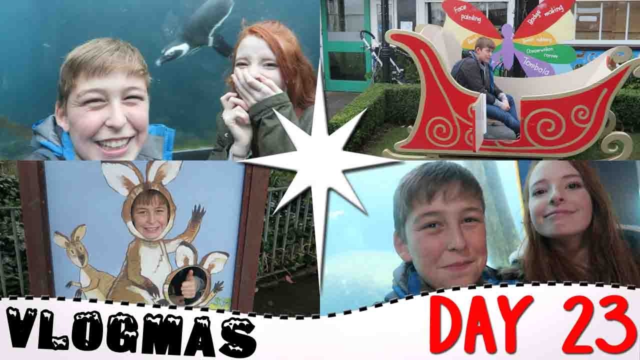 Vlogmas Day 23 2016, | Bristol Zoo, Mind Reading Trick, Making Christmas Chocolates | NiliPOD