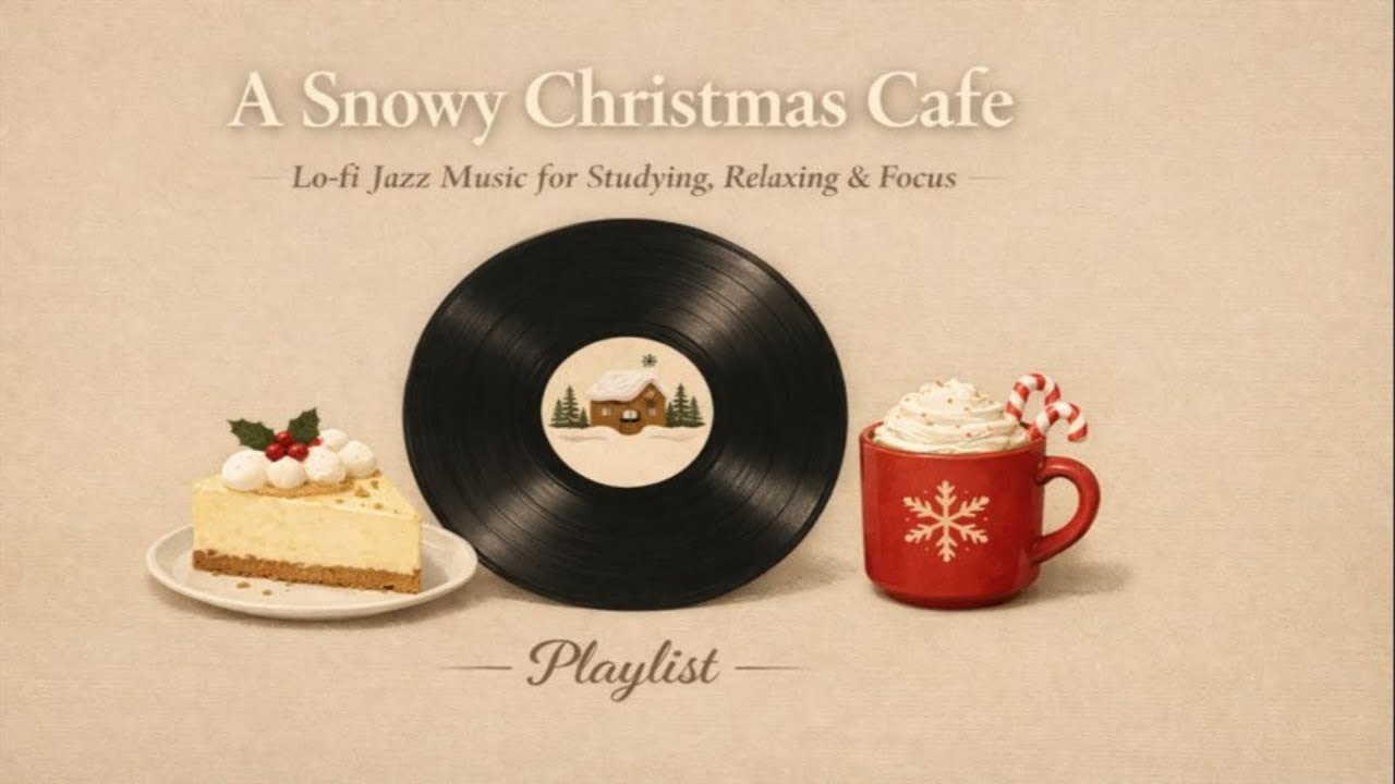𝐏𝐥𝐚𝐲𝐥𝐢𝐬𝐭 🎧 A Snowy Christmas Cafe 🎄 Lo-fi Jazz Music for Studying, Relaxing & Focus ☕📚