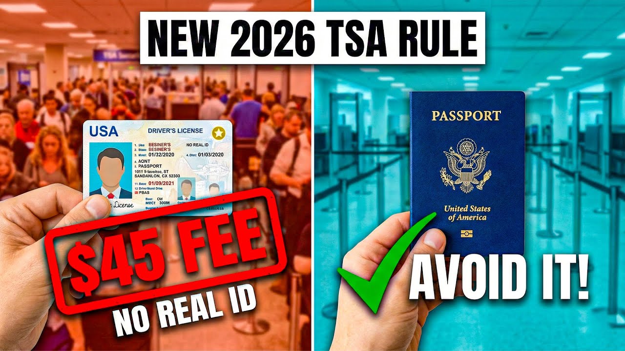TSA's New $45 Fee Starts February 2026 — Don't Get Caught Without This