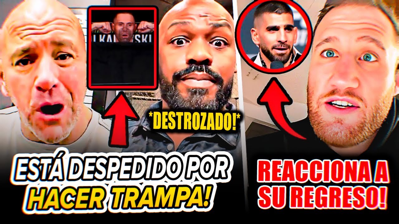 Dana White DESPIDE a peleador por HACER TRAMPA! Justin Gaethje REACCIONA al REGRESO de Ilia Topuria!