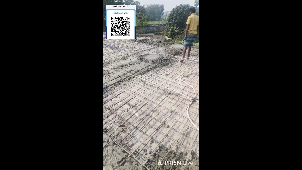 মসজিদ এর কাজ চলছে ঢালাইয়ের আলহামদুলিল্লাহ