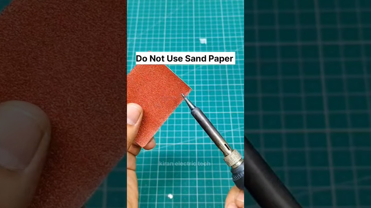 Soldering Iron tip sticking problem 😲😲 #soldering #shorts