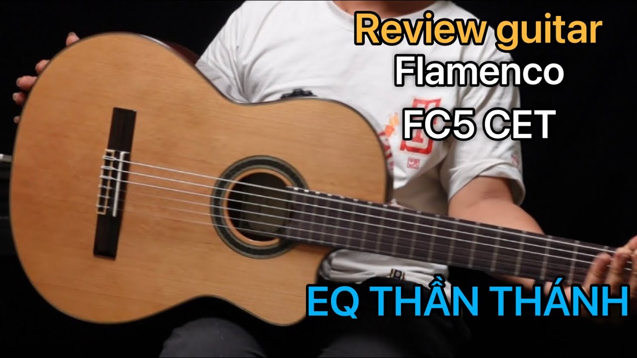Review guitar classic Flamenco FC5 CET- EQ hiệu ứng. SOUND HIT MUSIC