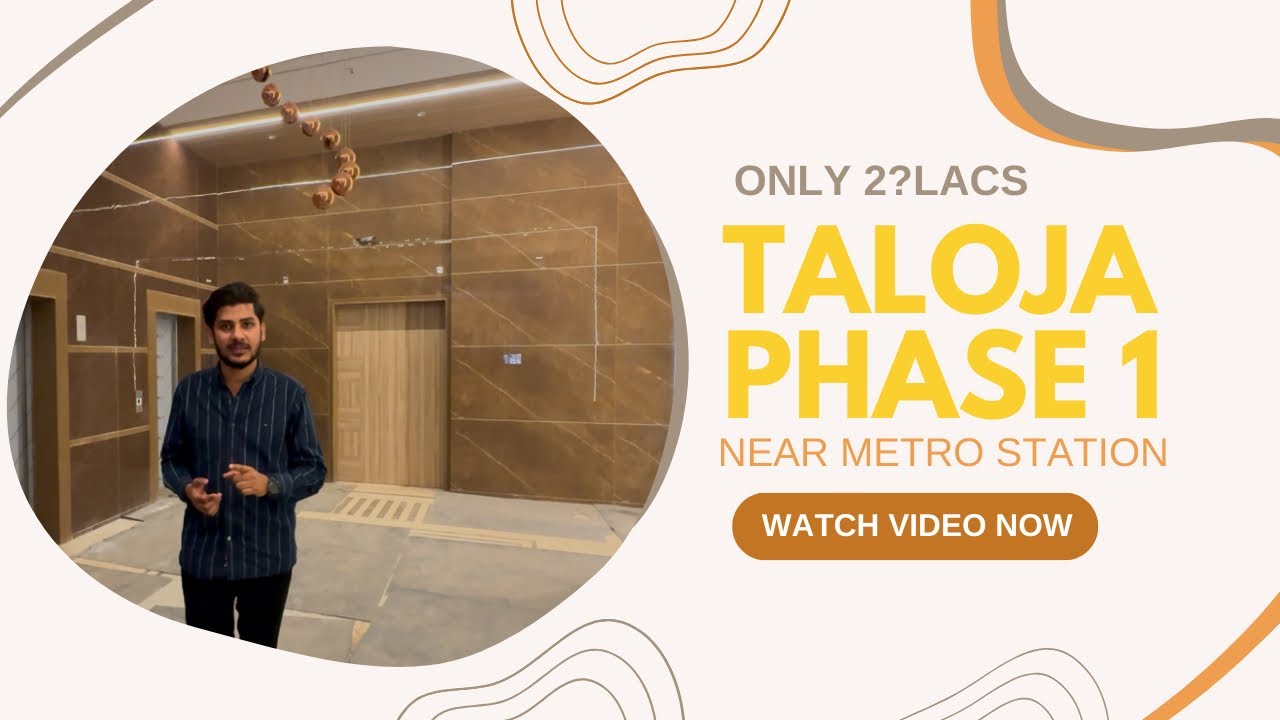 1BHK FLAT IN TALOJA PHASE 1| UNDER 29 LAKHS | G+22 STORAGE | CIDCO CLEAR PLOT #trending #realestate