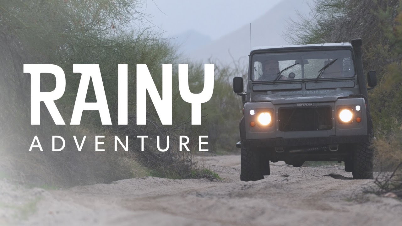 Rain in the Desert with the Defender 110 - V22E4