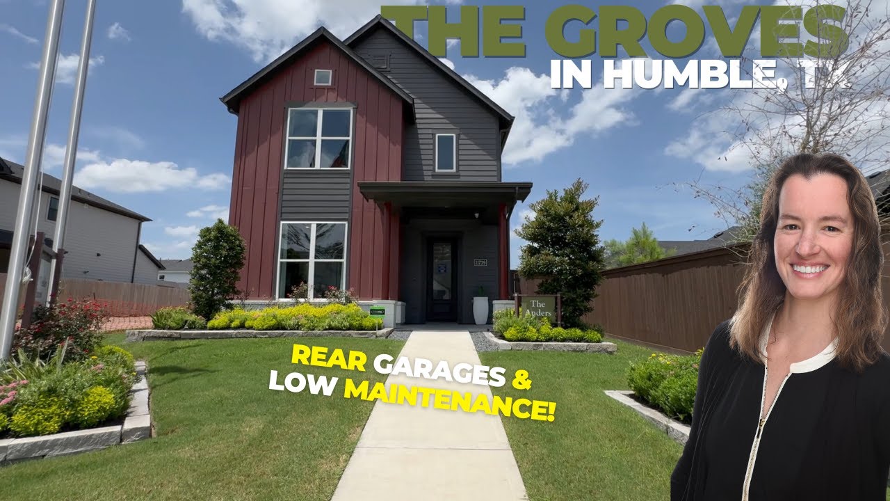 David Weekley Homes For Sale in The Groves in Humble | Rear Garages | Low Maintenance | Houston TX