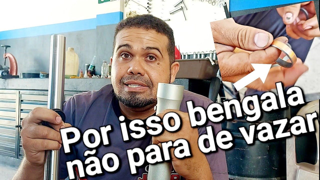 Já trocou várias vezes o retentor da bengala e volta a vazar?? olha onde está o defeito