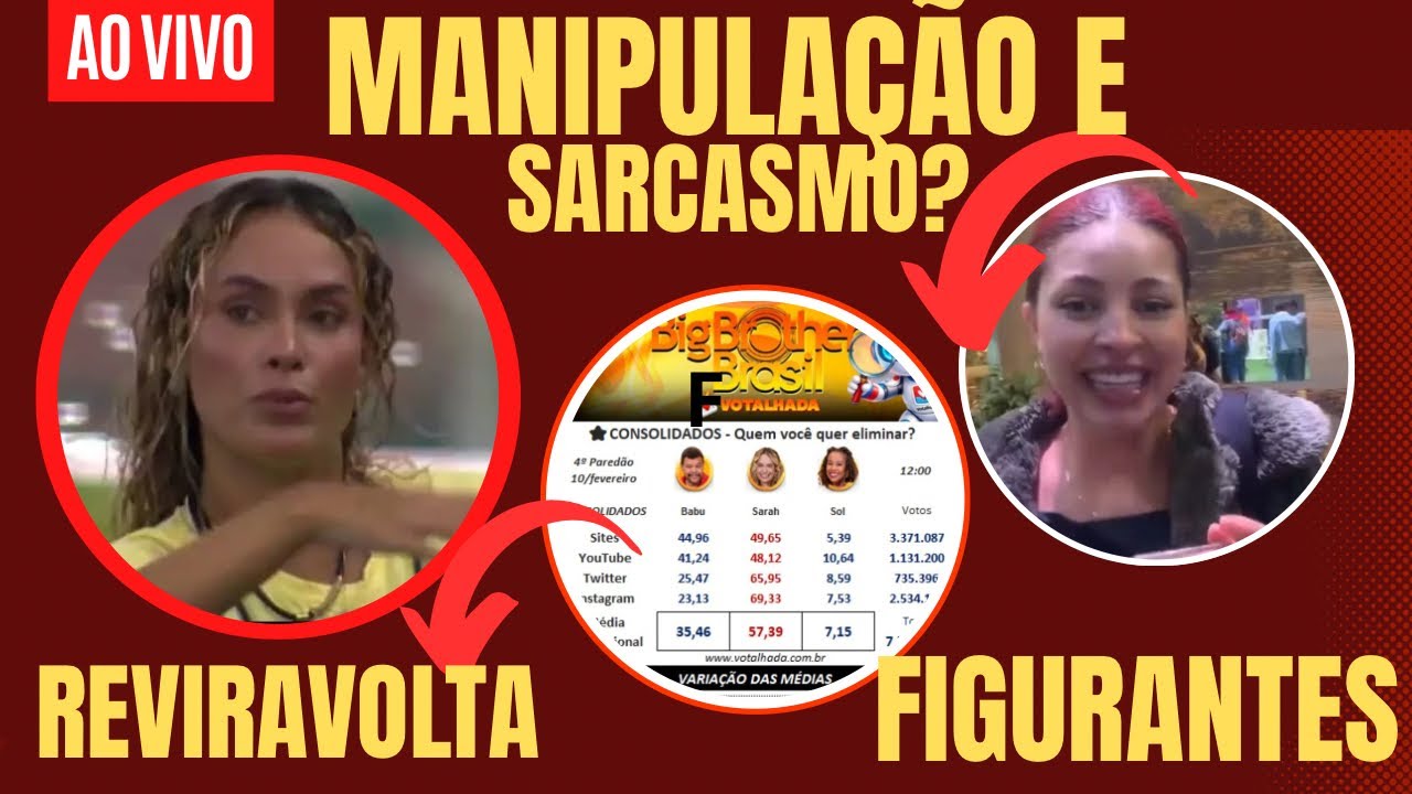 🔴BBB26:MANIPULAÇÃO E FARSA NO SINCERÃO? REVIRAVOLTA NAS ENQUETES