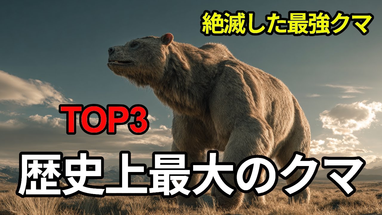 歴史上最大のクマTOP3
