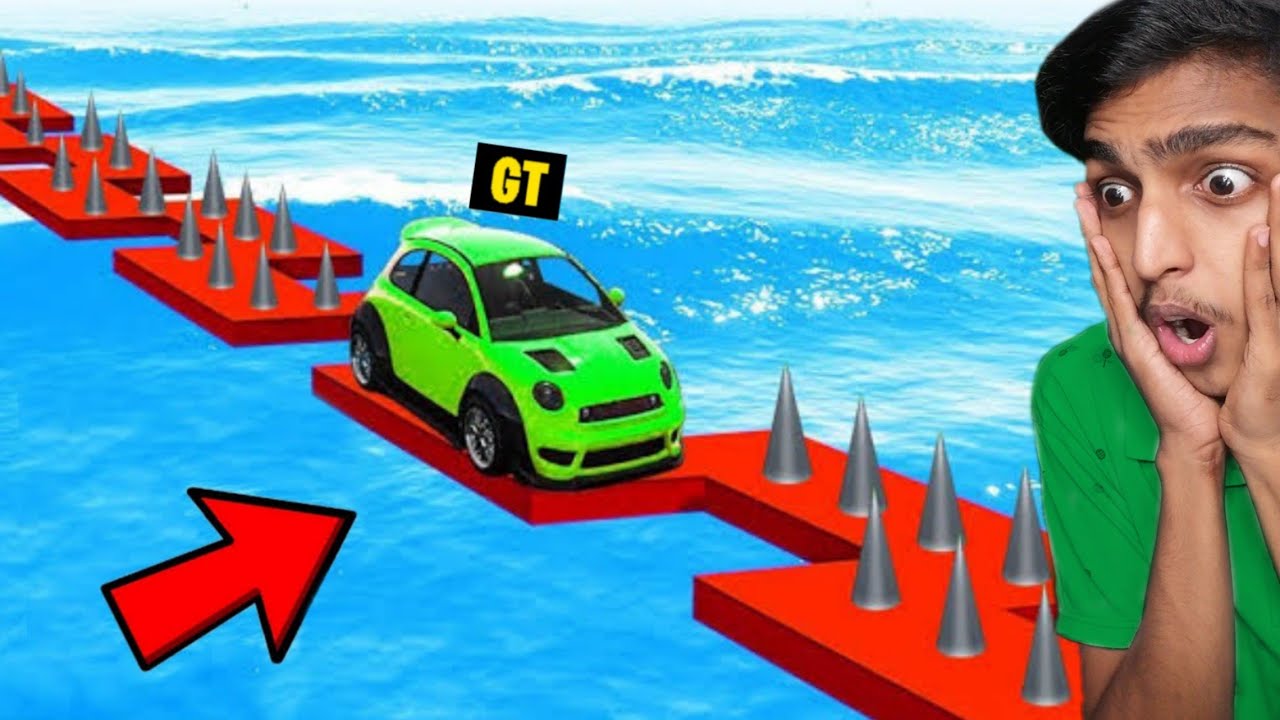 GTA 5 : 1000% IMPOSSIBLE ZIGZAG SPIKE RACE !! MALAYALAM