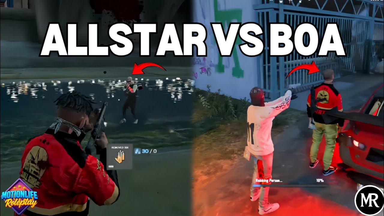 GARA-GARA AK47 CRIMINAL SYNDICATE SALING SERANG ?! ALLSTAR VS BOA !! GTA V ROLEPLAY #motionliferp 