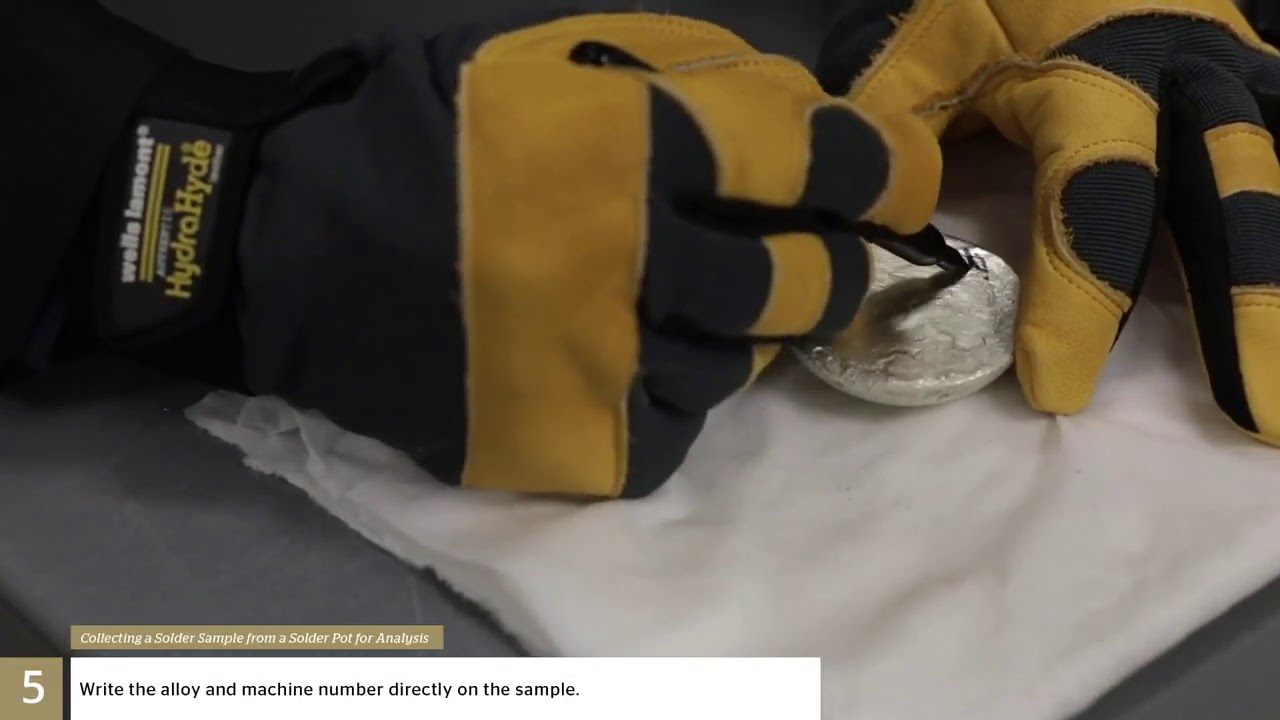 Sinerji-Aim Solder How to Collect Solder from a Solder Pot for Analysis