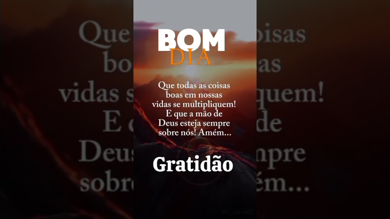 MENSAGEM DE BOM DIA DOMINGO ABEN&Ccedil;OADO PRA GL&Oacute;RIA DE DEUS #bomdia#felizdiadospais#deusaben&ccedil;oeatodos 🙏