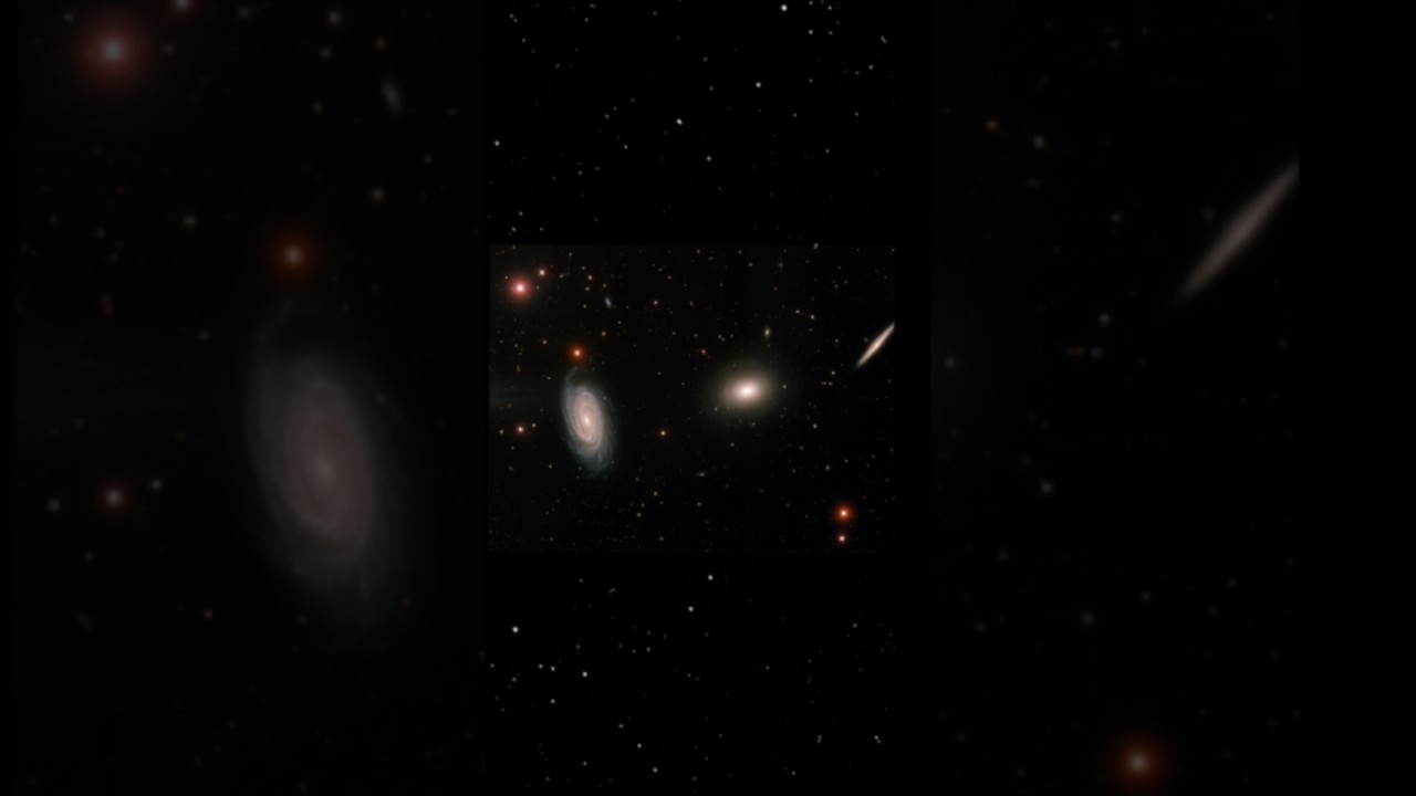 NGC 5981, 5982, & 5985: A Mesmerizing Grouping,#shorts