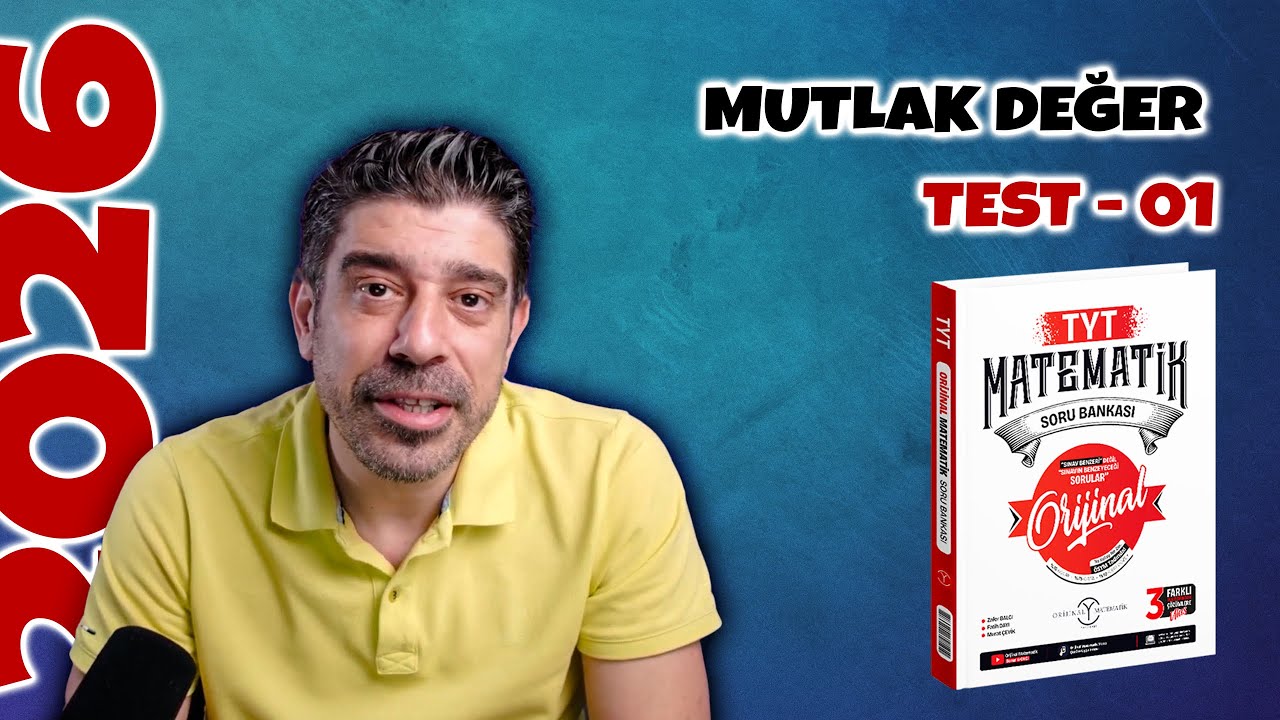 Mutlak Değer TEST 01 | ORİJİNAL TYT SORU BANKASI | #yks2026