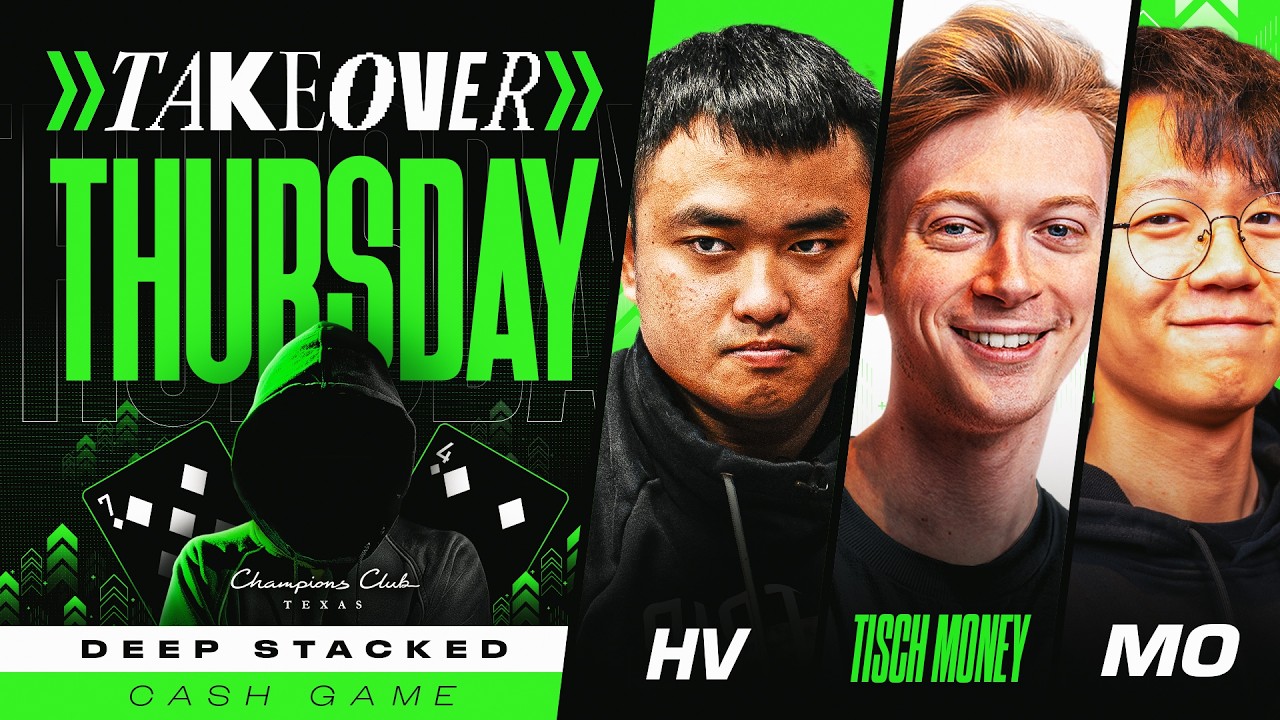 ACTION LIVE NLH Cash - Thursday Takeover $5/10 NLH with HV, Tisch Money & Mo