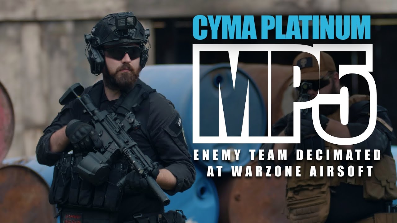 CYMA Platinum MP5 + Drum Mag: Airsoft Players made to SWAP sides to rebalance the day!