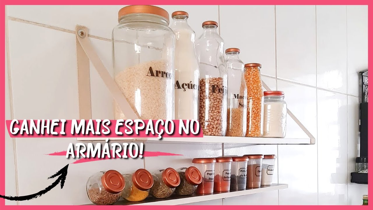 Organização de cozinha pequena (Prateleiras) - Parte 1