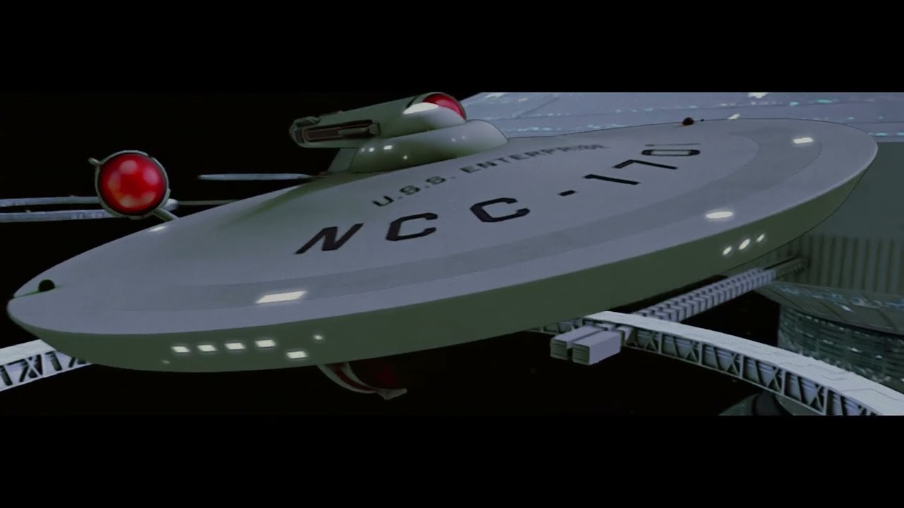 TOS Enterprise at museum in alternate timeline...