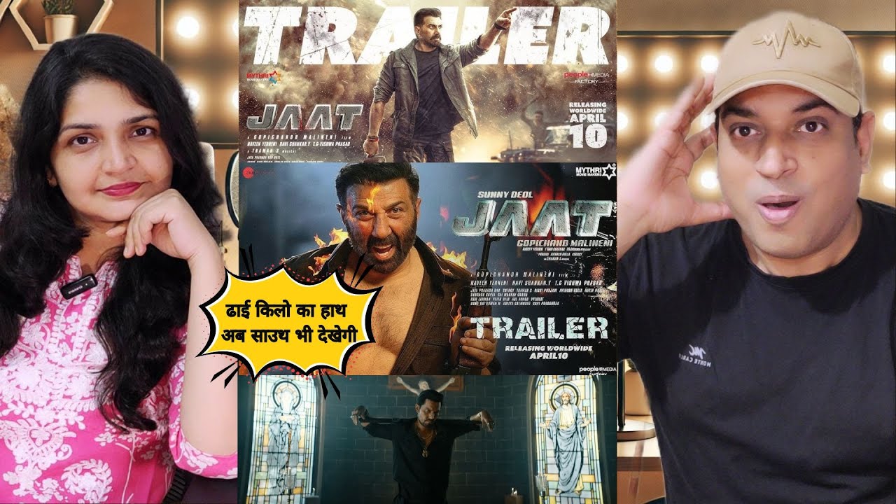 JAAT Trailer Reaction | Sunny Deol 💥 Randeep Hooda | Viineet Kumar Siingh | Gopichand Malineni 🚀