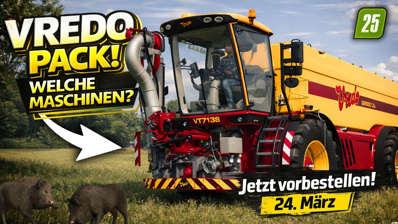 LS25 VREDO Pack🔥: Release, Maschinen & Details &ndash; Das musst du wissen!🚜💨
