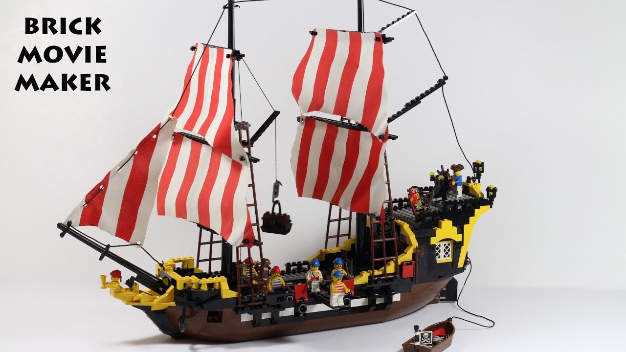 Lego Pirates 6285 / 10040 Black Seas Barracuda / Piratenschiff speed build + clips 60 years Lego