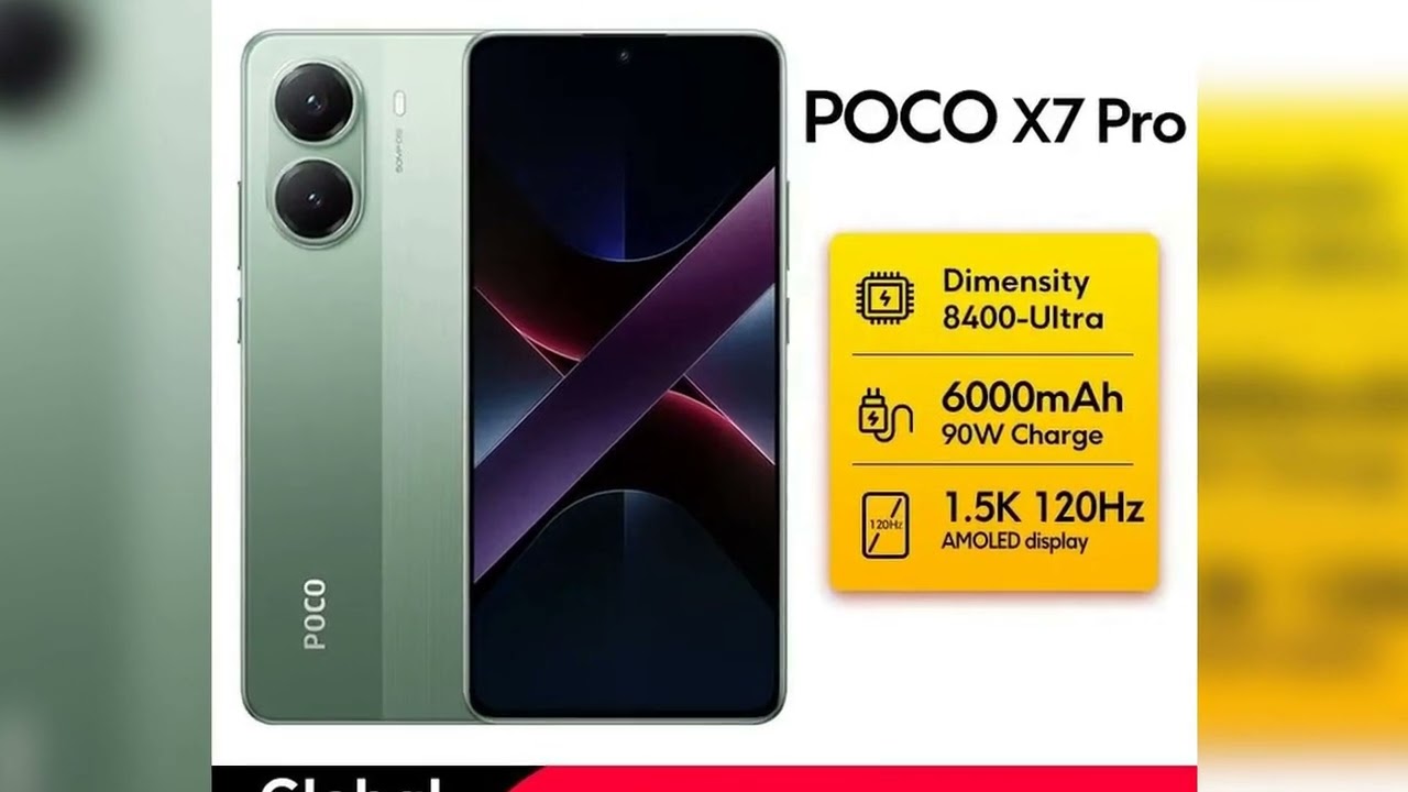 A must-have product! POCO X7 Pro Global Version 5G Mobile Phone Dimensity 8400-Ultra 6000mAh Batte