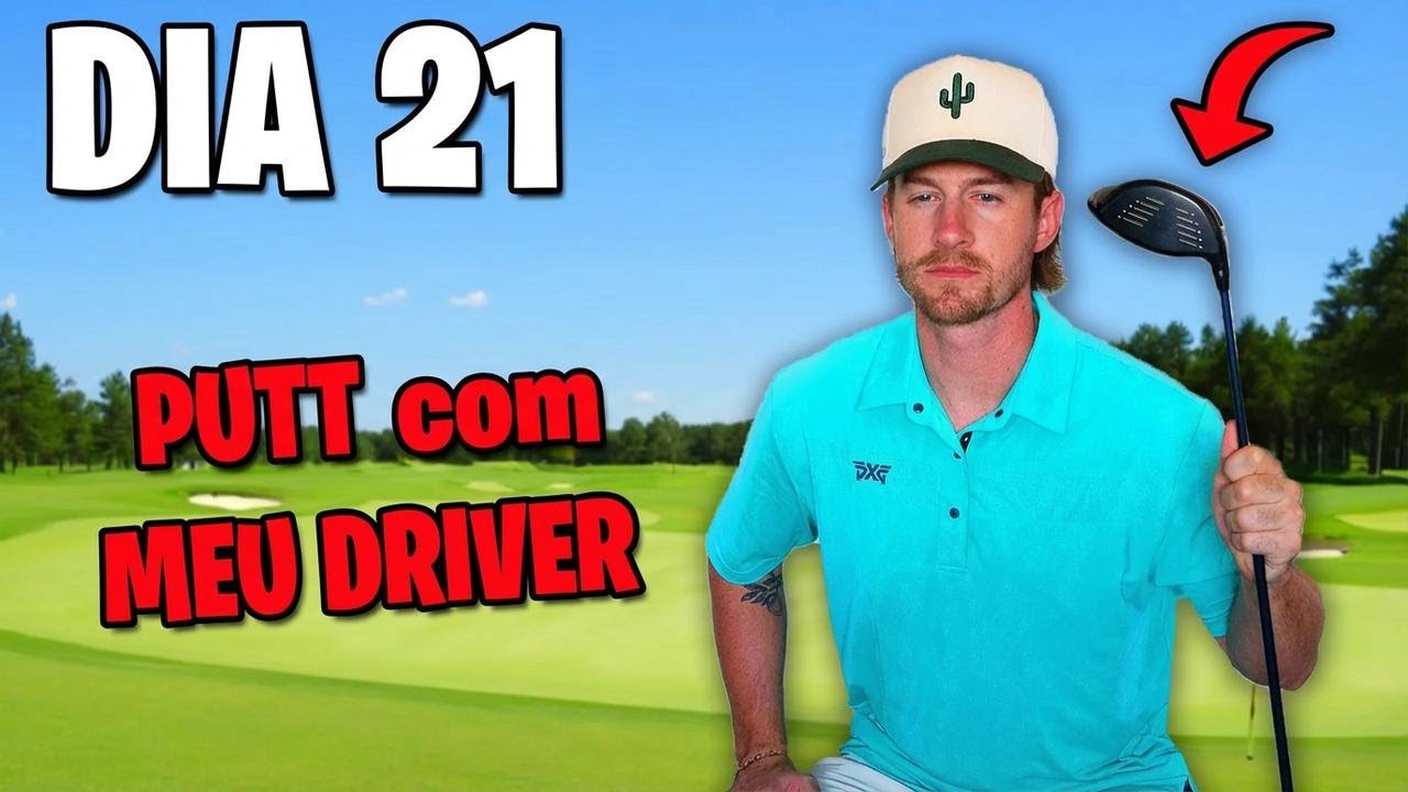 Joguei uma rodada de golfe inteira usando só um taco até fechar o par...