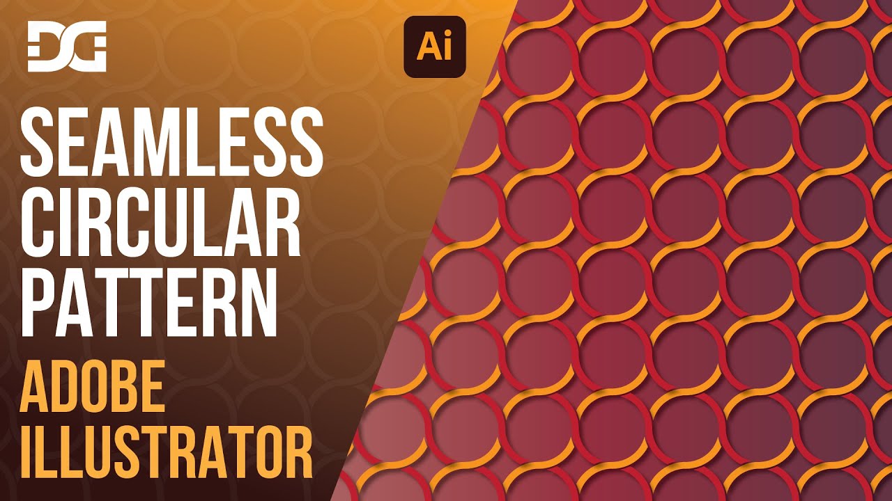 CIRCULAR SEAMLESS PATTERN IN #AdobeIIllustrator