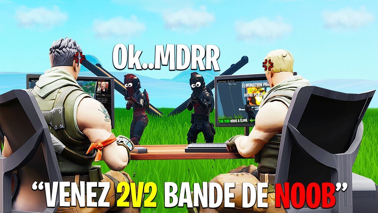 On 2vs2 ces 2 streamers RAGEUX avec mon frère, ils ragent et pètent un câble..