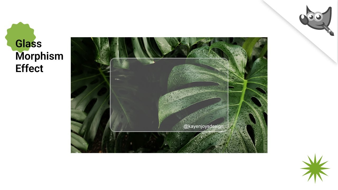 GIMP: How to create Glass Morphism effect in GIMP.