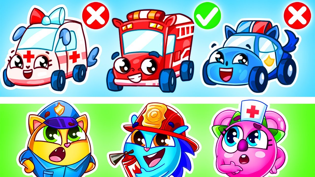 Fire Truck 🚒 Police Car 🚓 Ambulance 🚑 More The Best Sogns for Kids by Baby Cars