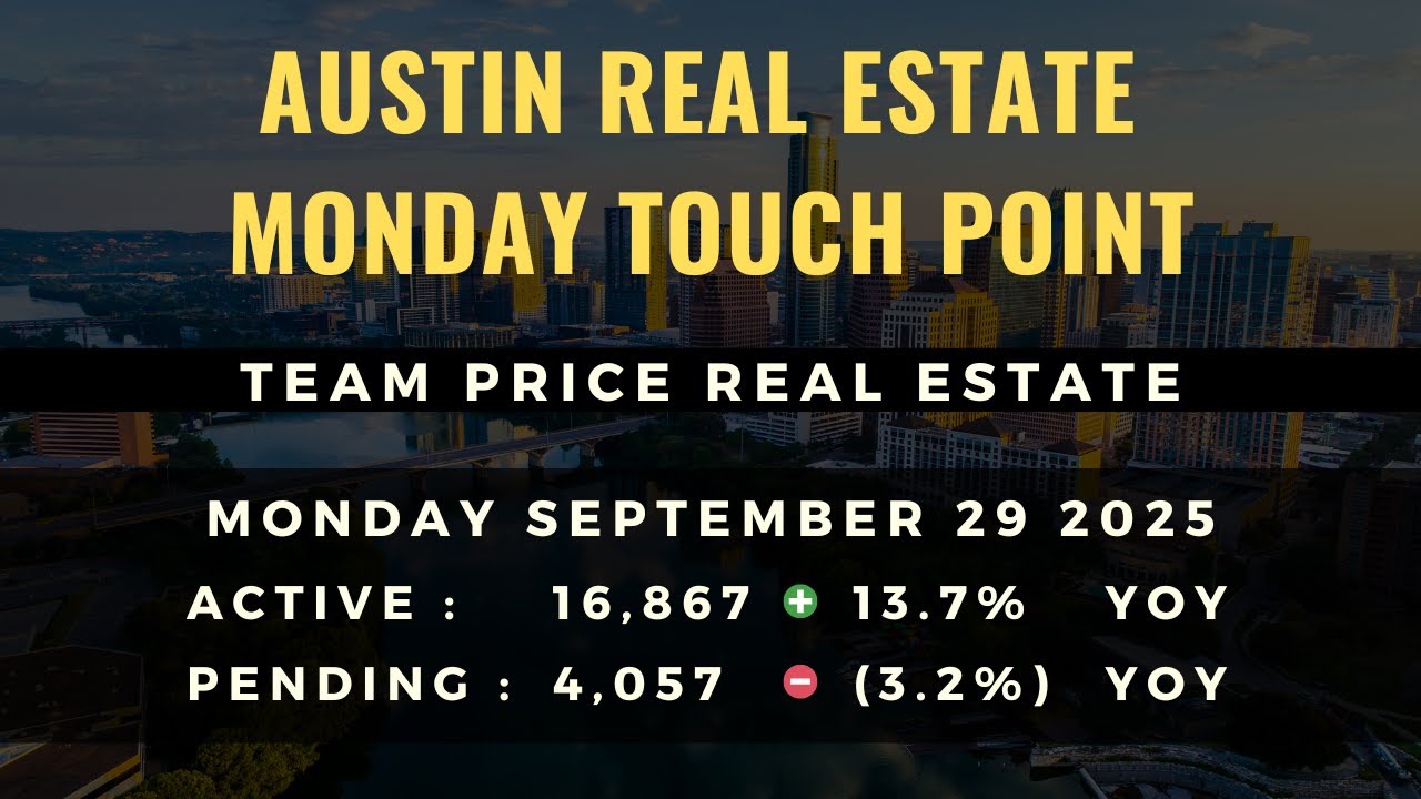 Monday Sept 29, 2025 Touch Point – Austin Real Estate Market Update | Team Price