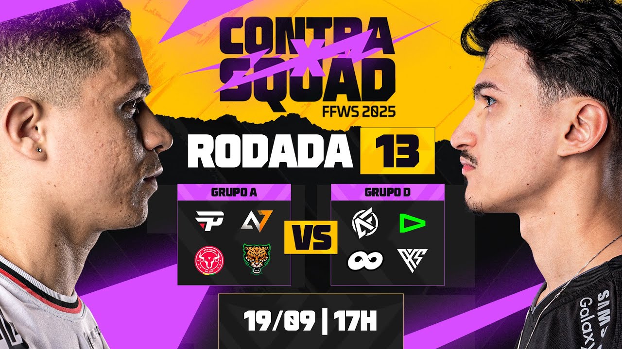 🚨 FFWS BR | SPLIT 2 🏆 CONTRA SQUAD | RODADA 13 - GRUPOS A e D | FREE FIRE | AO VIVO🚨 