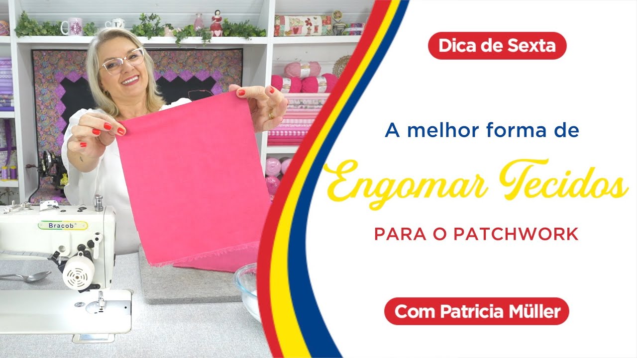 A MELHOR FORMA de ENGOMAR SEUS TECIDOS para o PATCHWORK | Dica de Sexta