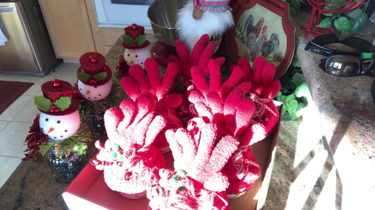 Craft Fair Snowmen goodies, mittens and tags