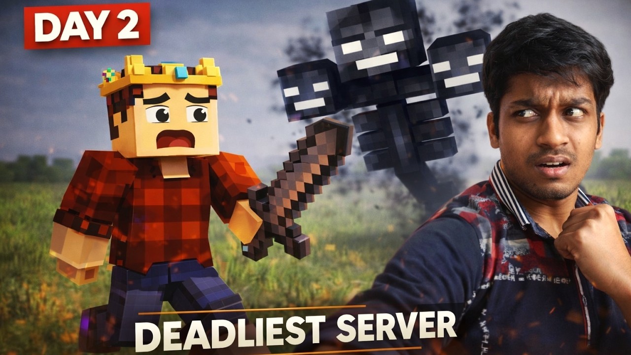 Day 2 on the Deadliest Minecraft Bedrock Server… Disaster Everywhere